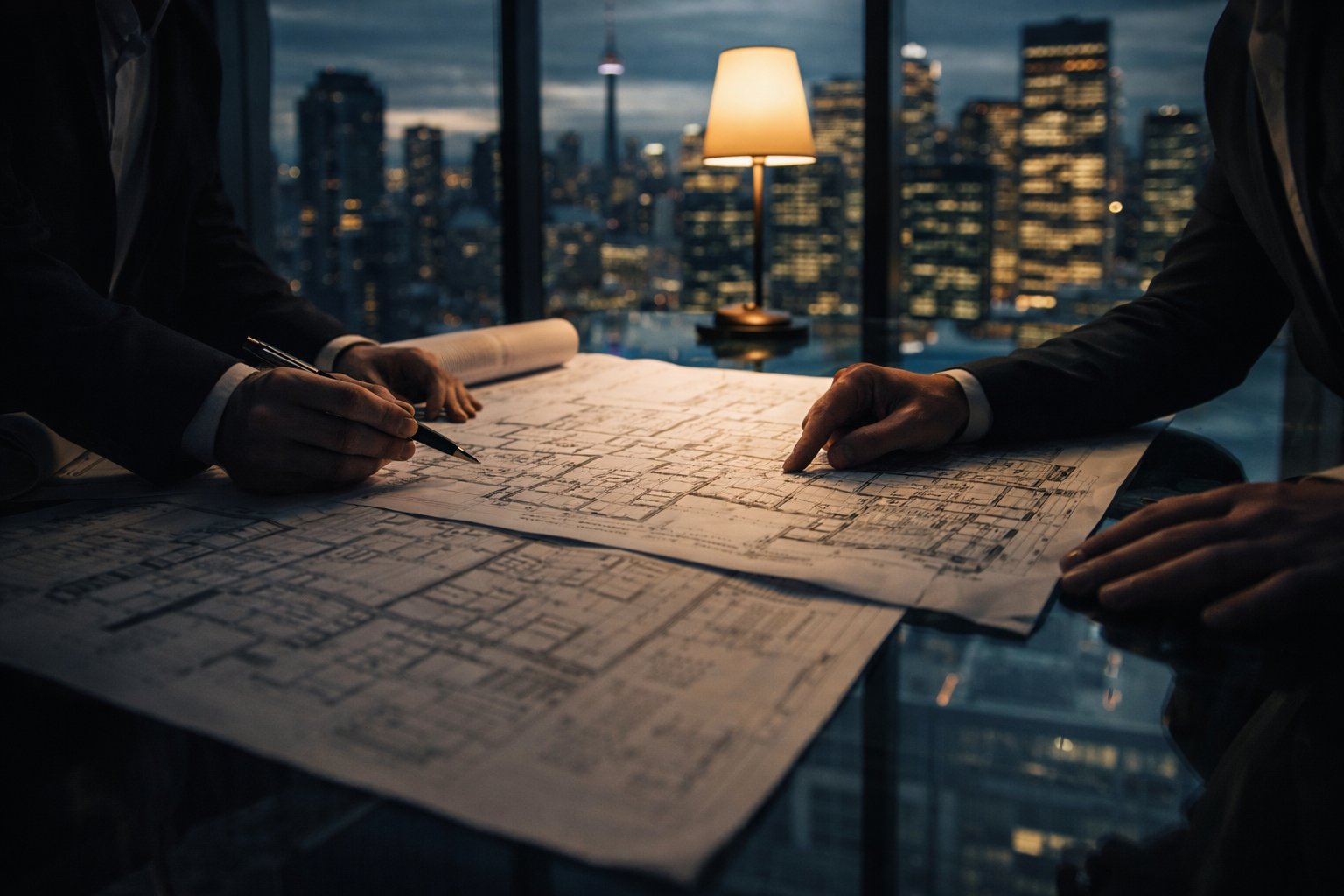 Reviewing healthcare facility blueprints