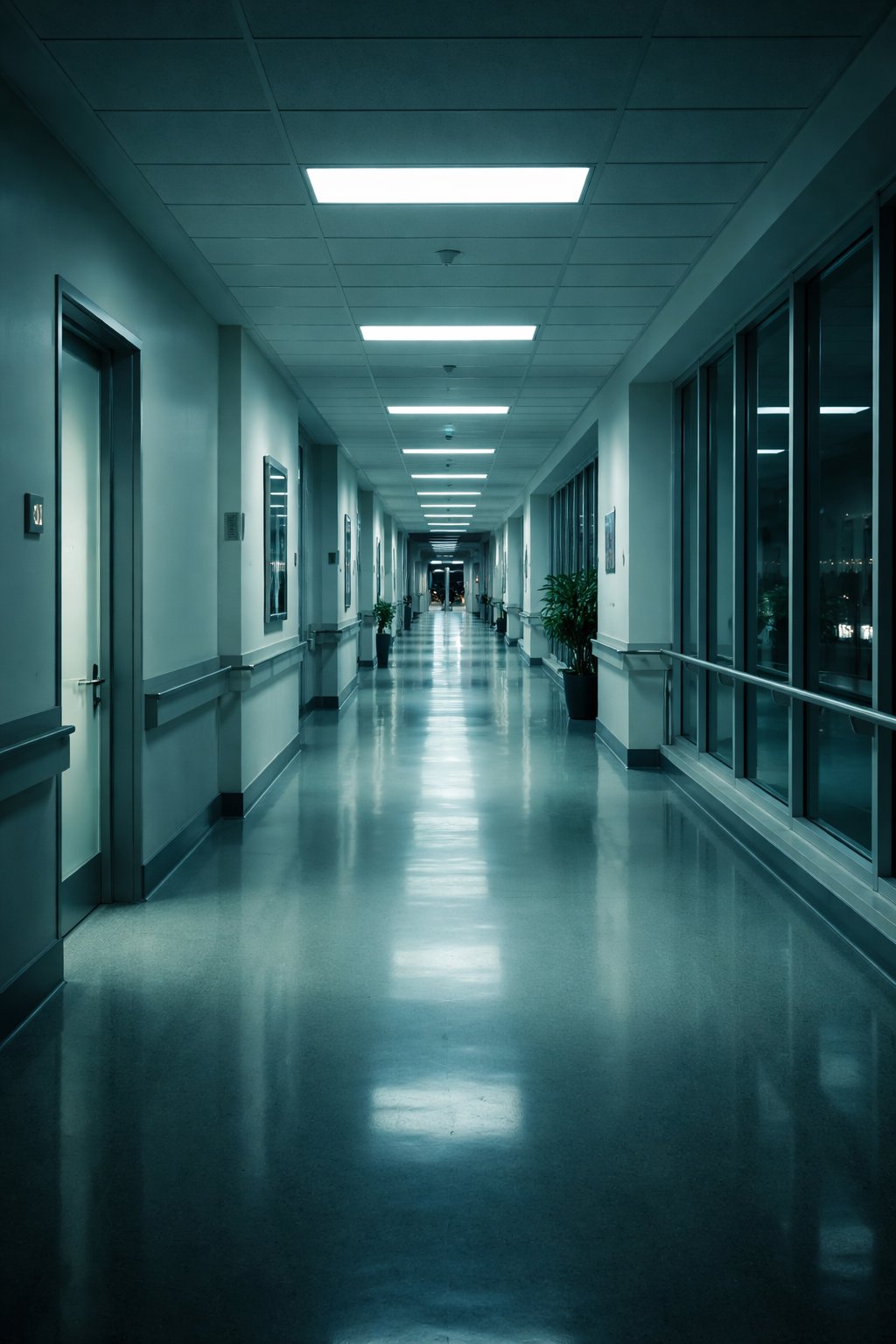 Healthcare facility corridor