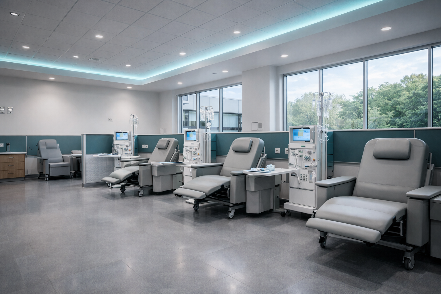 Dialysis centre treatment bay