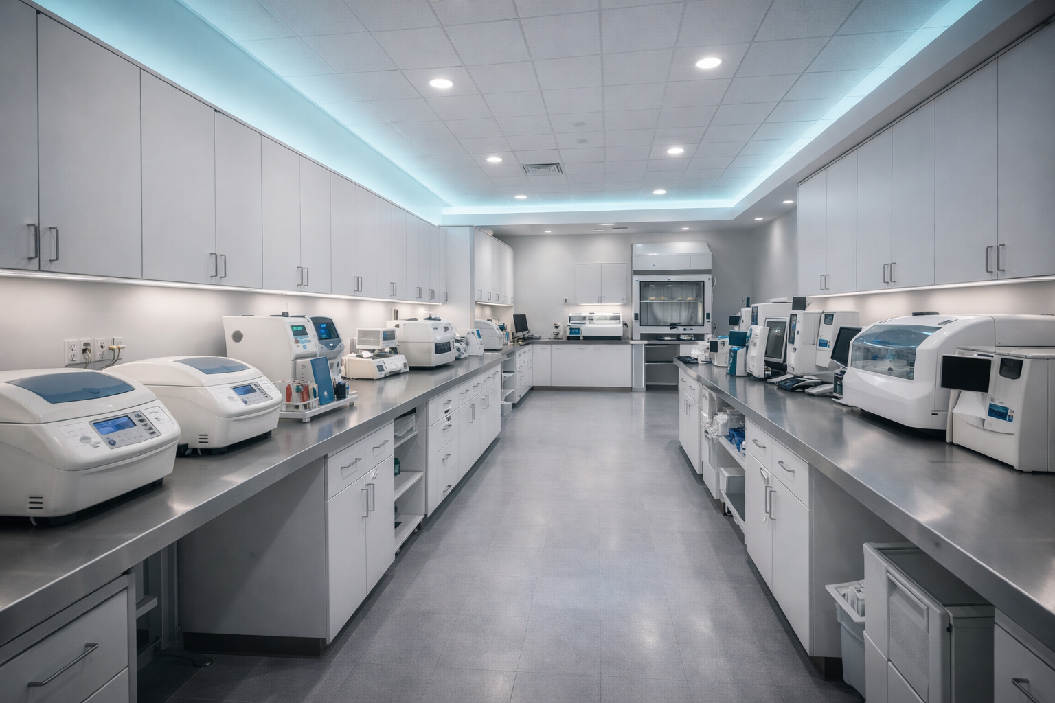 Medical laboratory interior